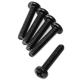 CRJ 6-32 UNC 15mm Fan Mounting Scews for PC Water Cooling Radiators - 3/4" (18.5mm), Black Oxide - 20 Screws