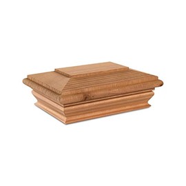 Woodway Flat Top Post Cap, fits 3.5" x 5.5" Post, in Premium Redwood, 1PC