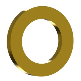 20 pcs Fits Raised Rings Ø 13 mm, Steel Brass-Plated, Fits Raised Ring Dimensions: 13.2 x 18.8 x 1.8 mm