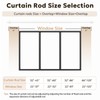 Zeerobee Curtain Rods for Windows 48 to 86, Adjustable 3/4