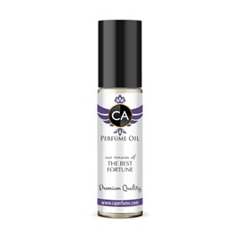 CA Perfume Impression of The Best Fortune for Women Fragrance Oil Amber Floral Scent Long Lasting Perfumes for Women Travel Size TSA Ready Mini Parfum Body Oil Roll-on 0.33 Fl Oz 10ml