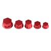 Qiilu 30Pcs Plastic & Electroplating Motorcycle Motorbike Screw Nut Bolt