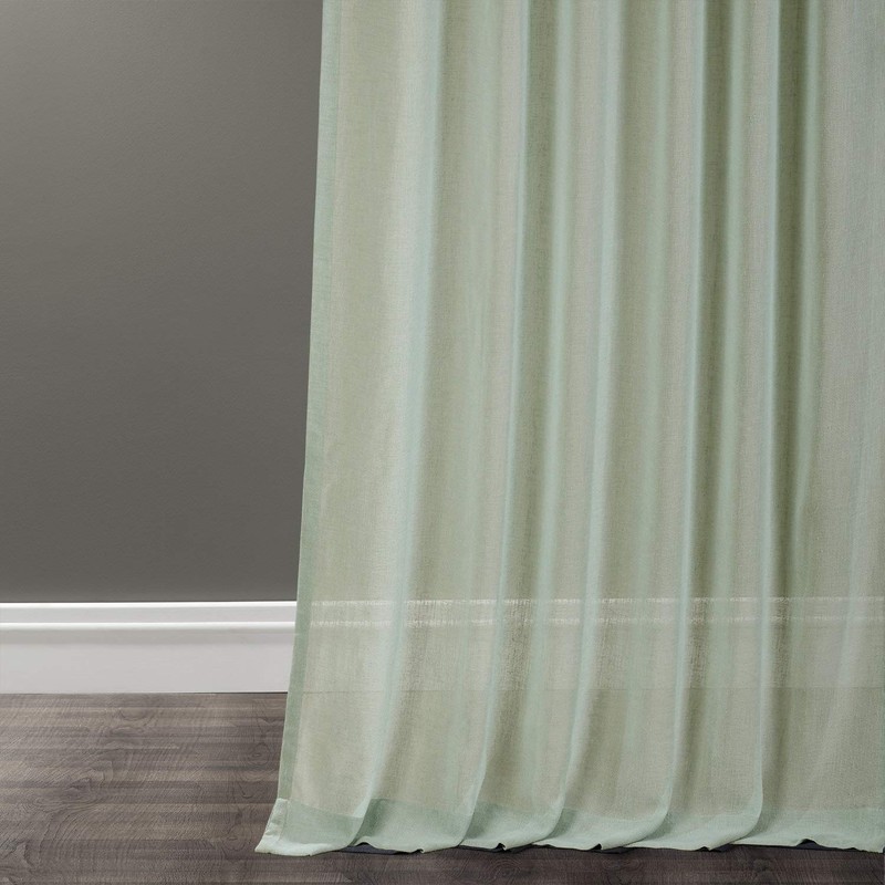 HPD Half Price Drapes SHCH-SS07164-108 Cortina Transparente de Lino Liso