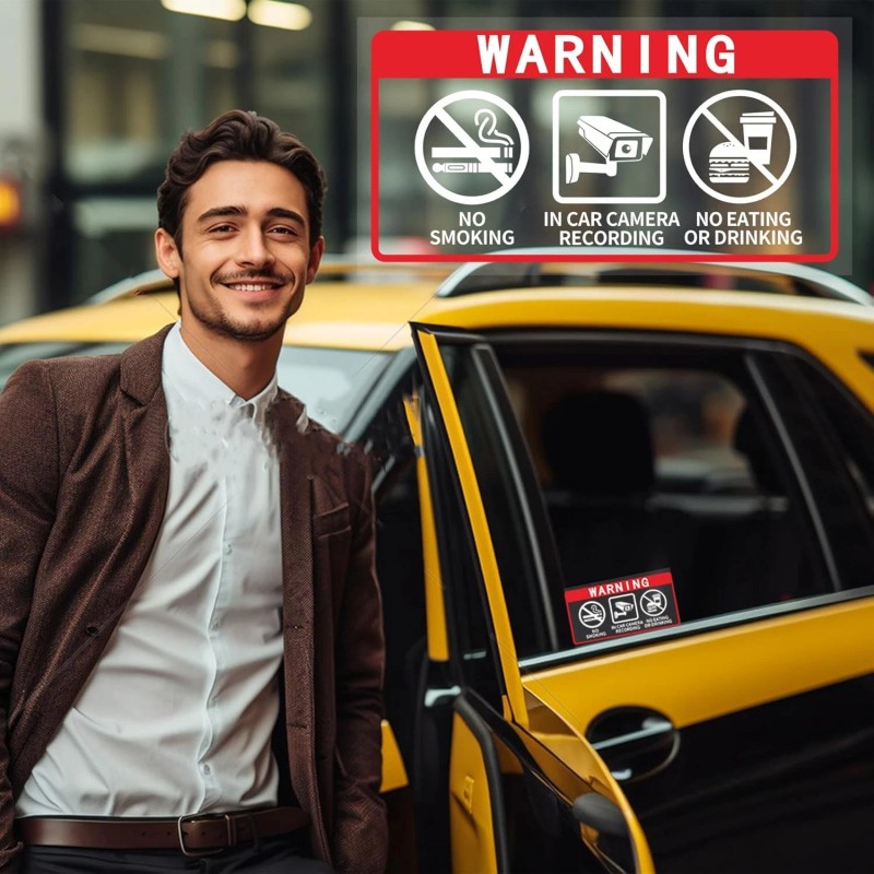 NoBrand No Smoking In Car Camera Recording No Eating or