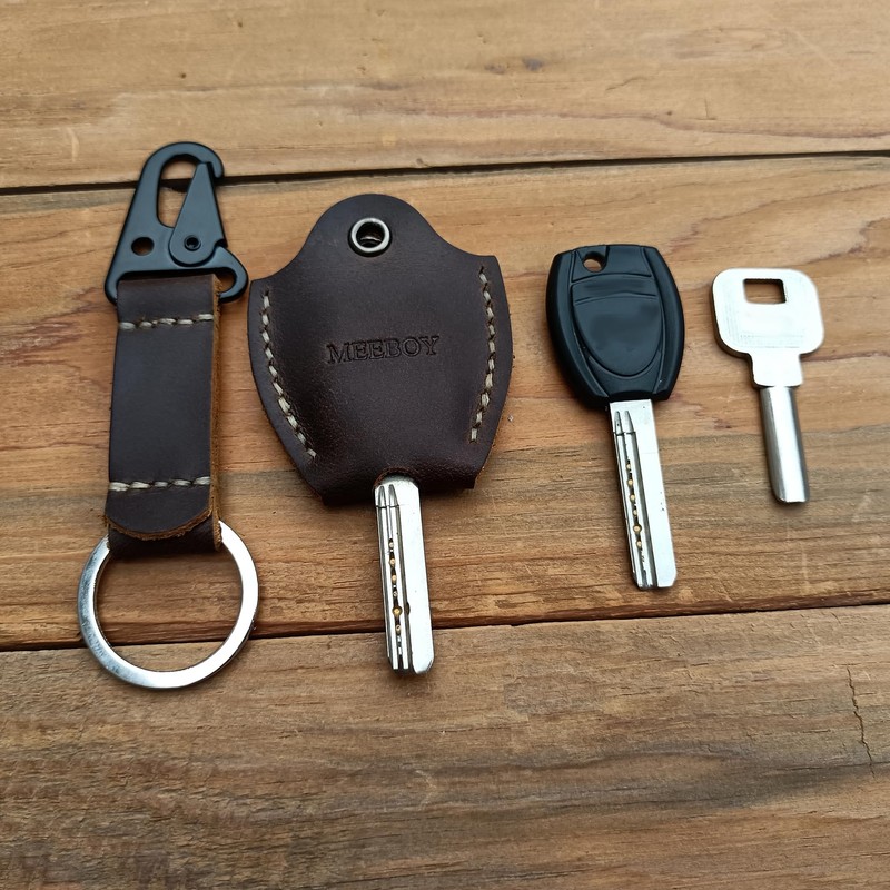 MEEBOY handmade leather car key sleeve for broken key car