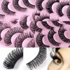 Pestañas Postizas Mixtas AS.mx, 20 Pares Naturales 3D de Faux