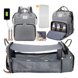 Mochila Pañalera Para Bebé Multifuncional Impermeable Con Us Color Diseño De La Tela