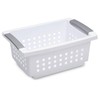 Sterilite 16608008 Small Stacking Basket with Vertical Stacking Functionality and