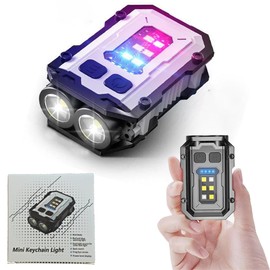 Rechargeable LED Flashlight Built-in Large Capacity Lithium Battery Small Size with 8 Gears/3 Light Sources Magnet Bracket Waterproof Design Long Lighting Time