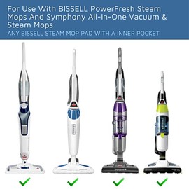 F Flammi 24 Pcs Fragrance Discs Compatible with Bissell Powerfresh and Symphony Series Steam Mop, Including 4 Different Scent Discs (12 Spring Breeze, 4 Lemon, 4 Jasmine, 4 Ocean Breeze)
