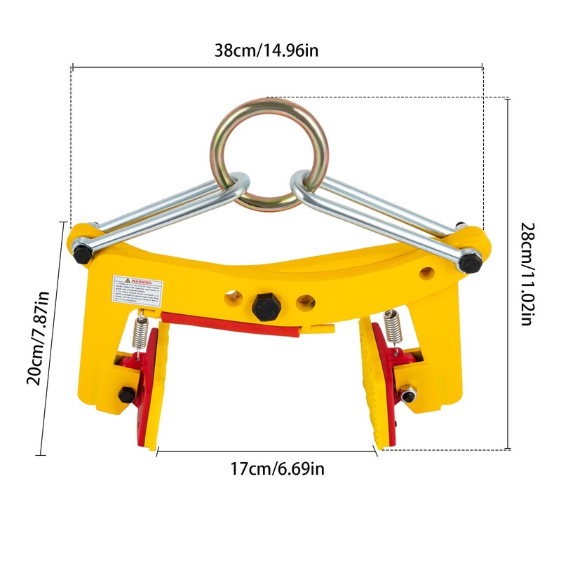Granite Slab Lifting Clamp 617 lbs, Heavy Duty Lifting Clamp