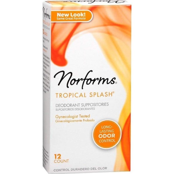 Norforms Norforms Tropical Splash Deodorant Suppositories 12 each (Pack of