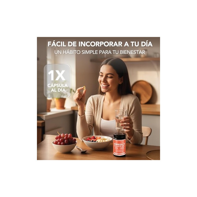 Omega Platinum Suplemento Potenciado Fish Oil Aceite Salmon Epa Dha