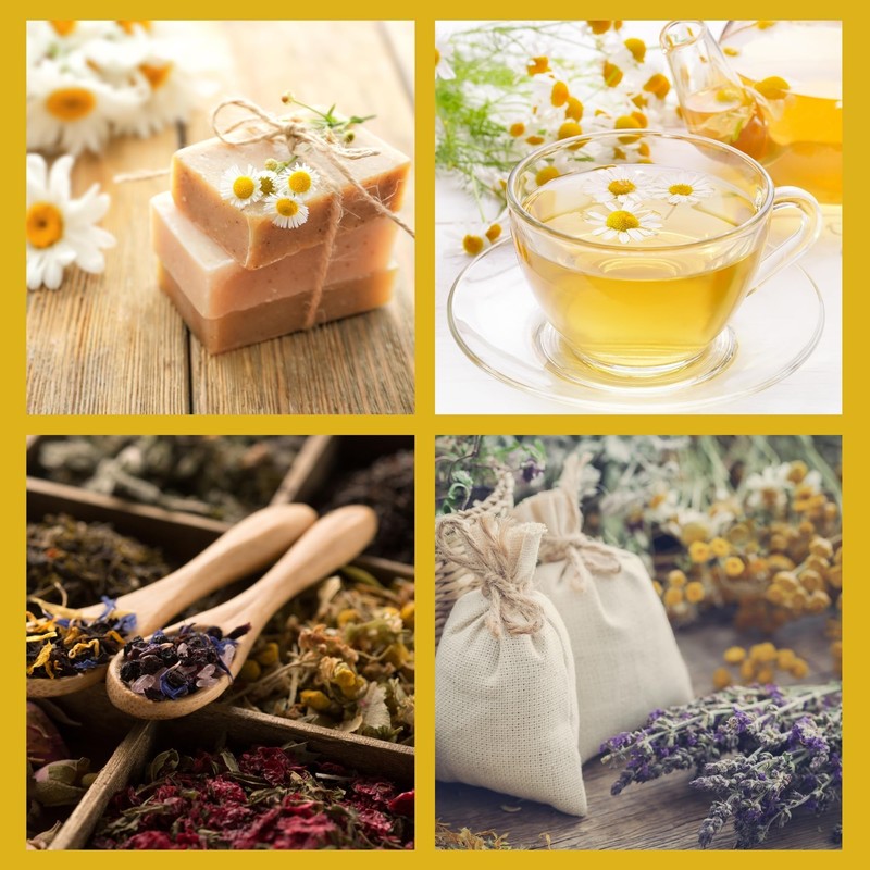 Organic Chamomile Tea, 250g Loose Whole Flowers, Premium Quality Egyptian