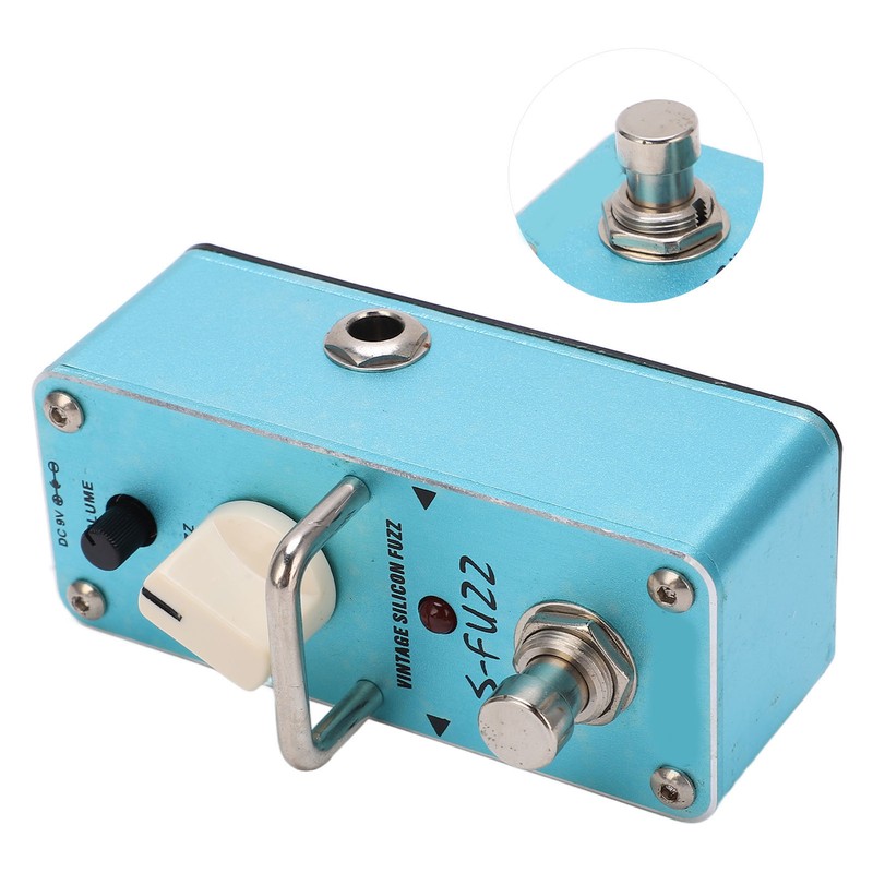 Fuzz Electric Guitar Pedal Accurate Blue Metal Mini Single Effect