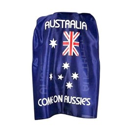 Australian Flag Cape – 100cm Wearable National Flag Costume Accessory for Australia Day Celebrations (1)