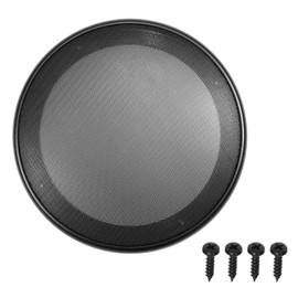 Fielect 6.5inch Speaker Grill Cover Mesh Speaker Grill Decorative Circle Woofer Guard Protector Cover Audio Accessories Black Cloth Cover 1Pcs