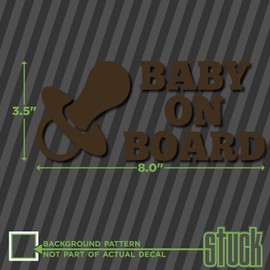 Baby On Board - 8.0"x3.5" - Vinyl Decal Sticker car Warning Child Window