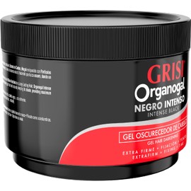 Organogal Grisi, Gel Extra Firme Negro Intenso, 400 gramos (Paquete de 2)