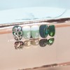 Deep Green Handmade Nail Tips - Short Stiletto / 딥그린