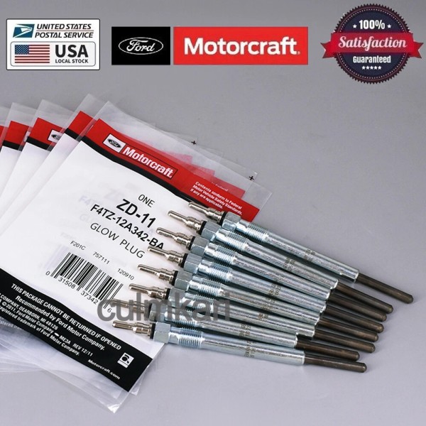 Factory/OEM 8PCS Genuine OEM ZD-11 F4TZ-12A342-BA Glow Plugs For F250