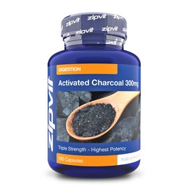 Activated Charcoal Capsules 300mg, 180 Capsules, Promotes Gut Health, Helps Detox and Reduces Flatulence