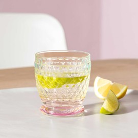 Villeroy & Boch – Boston Pearl Wasserglas Bunt Schimmernd, Spülmaschaschinenfest, Glas für Wasser und Säfte, Trinkglas, Buntes Glas, Saftglas, Kristallglas