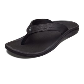 OLUKAI Women's Ohana Black/Black Sandal 8 M US