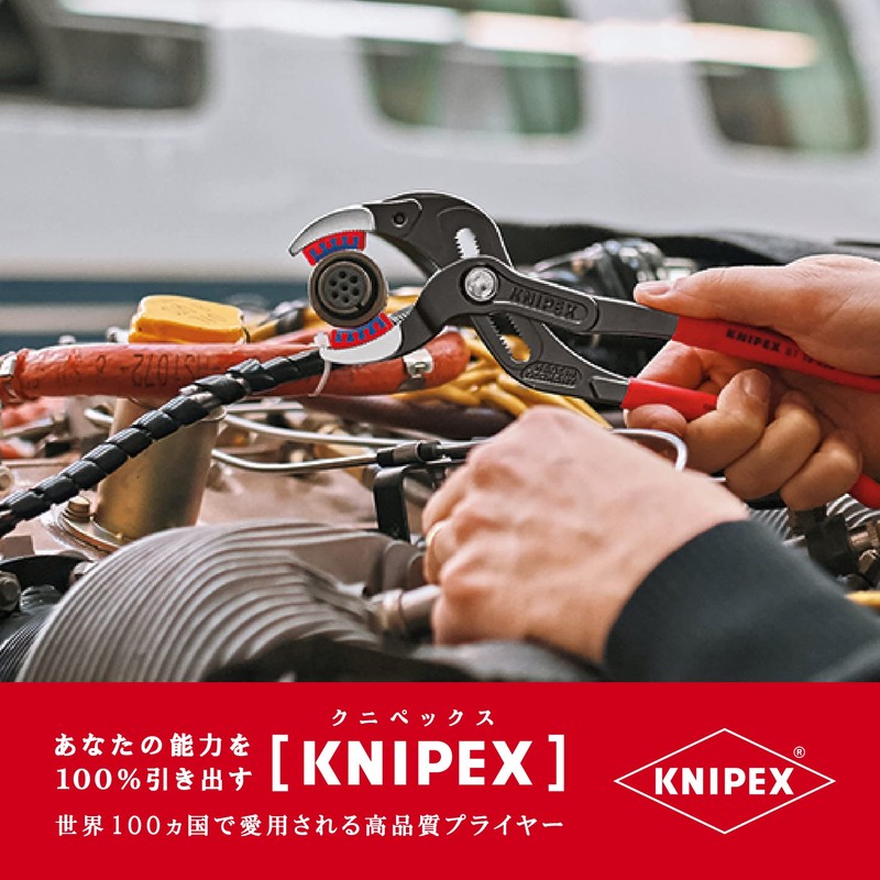 KNIPEX 8111-250 Pipe Pliers (with Plastic Jaw) (SB)