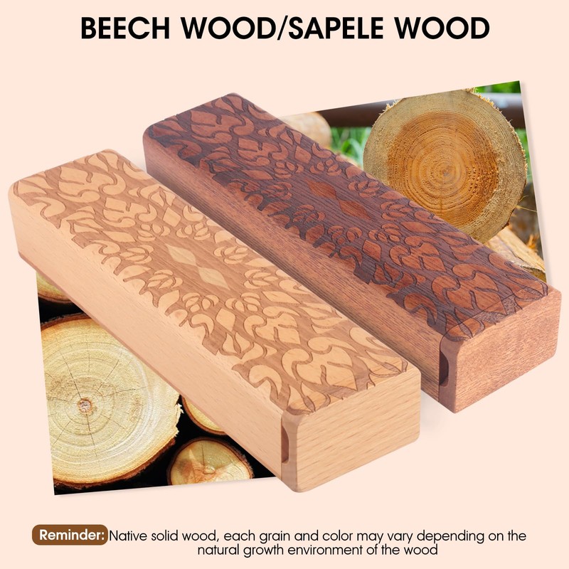 OYTKWU OYTKWU Wooden Weekly Pill Organizer - 7 Day Pill