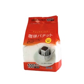 Daiki Shoji Coffee Filter, Coffee Pachit, Set of 2 x 100 Pieces, 1 Cup, Easy to Enjoy with Your Favorite Beans, Large Capacity, Easy Cleanup, Made in Japan