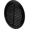 Ø 150mm / 6 inch Black Plastic Ventilation Grille -
