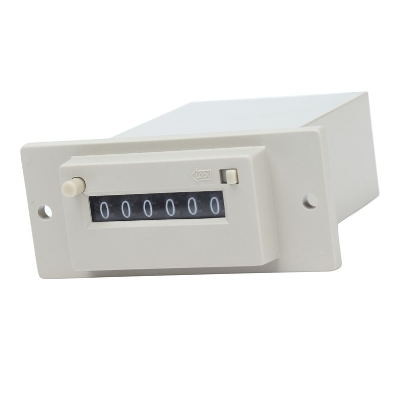 Electromagnetic Counter 0‑999999 6 Digit Industrial Pulse Totalizer for Machine
