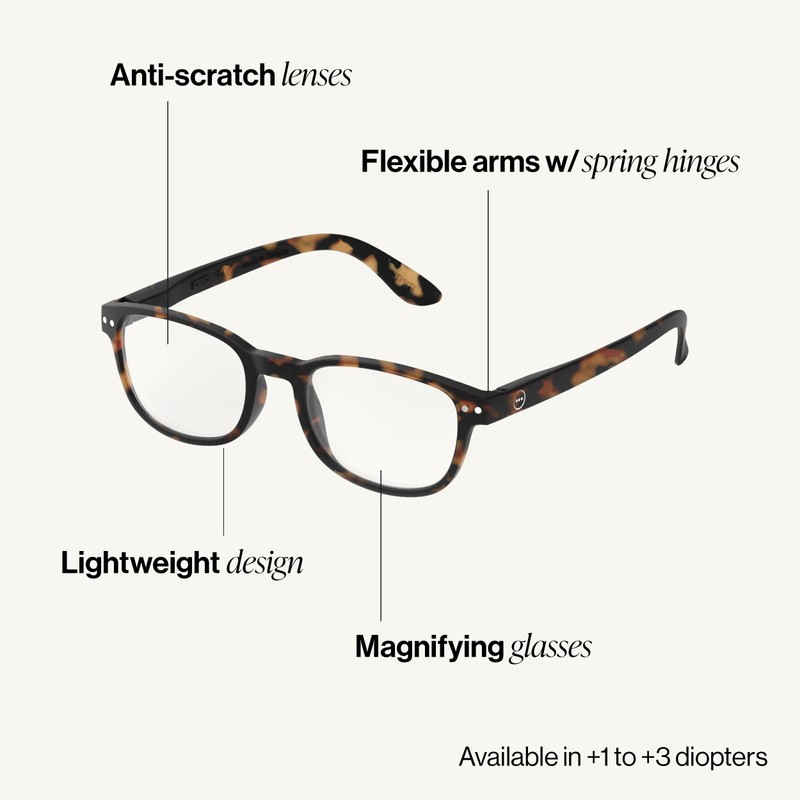 Ijipiji Reading Glass +2.5#B-TORTOISE