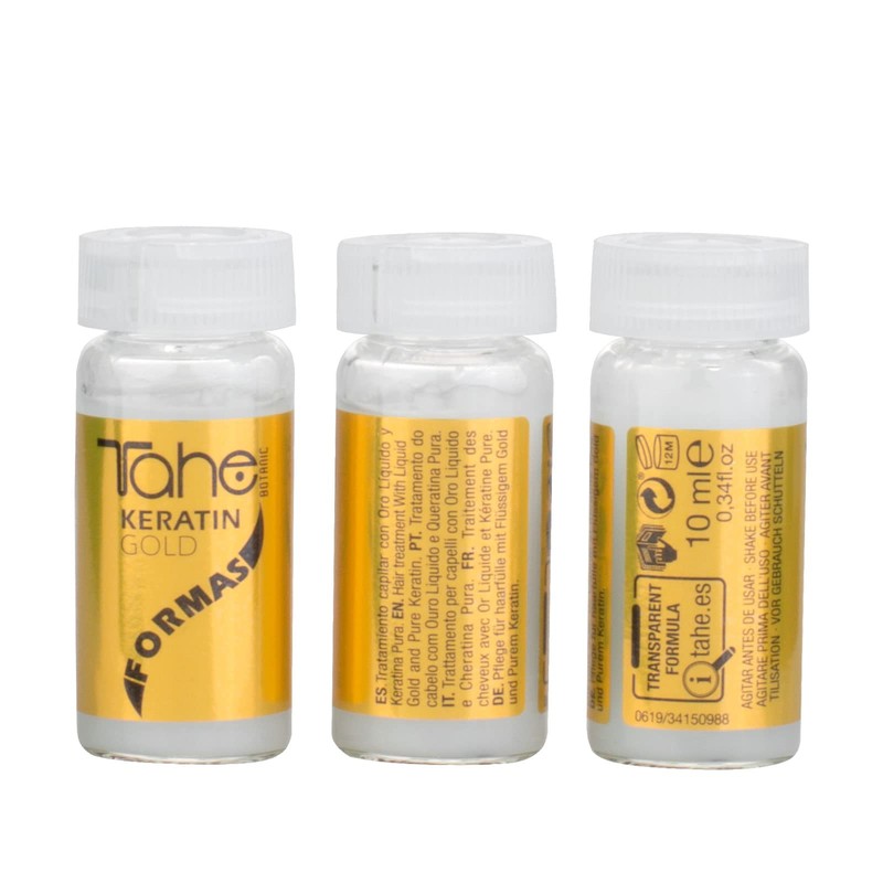 Tahe Botanic Keratin Gold Forms Capillary Treatment 10 Ampoules 100ml