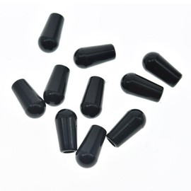 KAISH 10pcs American Thread 3 Way Toggle Switch Tip Switch Cap Knob for USA Les Paul Pickup Selector Switch/Switchcraft Switch Black