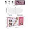 EBANKU - 50 viseras de ducha de microblading, protector de