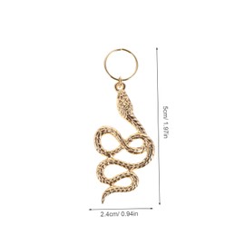 SAFIGLE 6pcs Snake Hair Accessories for Women Stylish Dreadlock Clips African Hair Jewelry for Braids for Festive Occasions