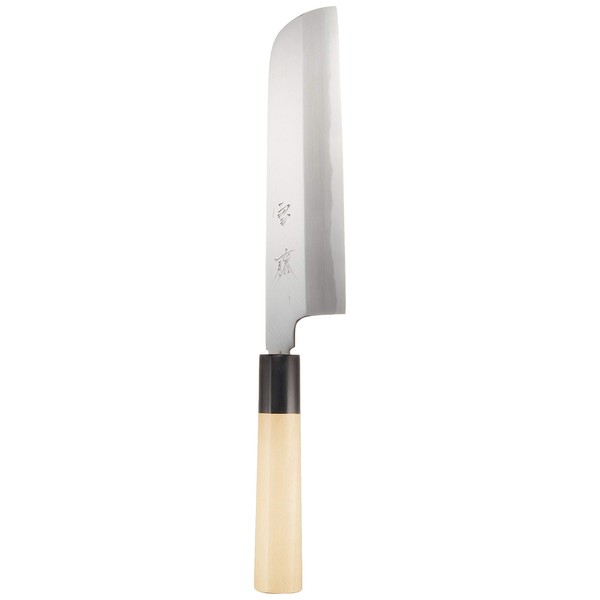 Endoshoji AYK30021 Commercial Snow Wisteria Sickle-Shaped Thin Blade, 8.3 inches (21 cm), Medium Kasumi Ball White Steel, Made in Japan