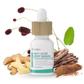 Lobey Anti-Pimple Spot Serum - Local Acne Serum for Targeted Use - With Salicylic Acid, Zinc & Bioflavonoids - Soothes & Reduces Redness - Natural Cosmetics for Blemished Skin (15 ml)