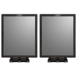 Ace Fog Resistant Shower Mirror, Black - Value Pack of 2