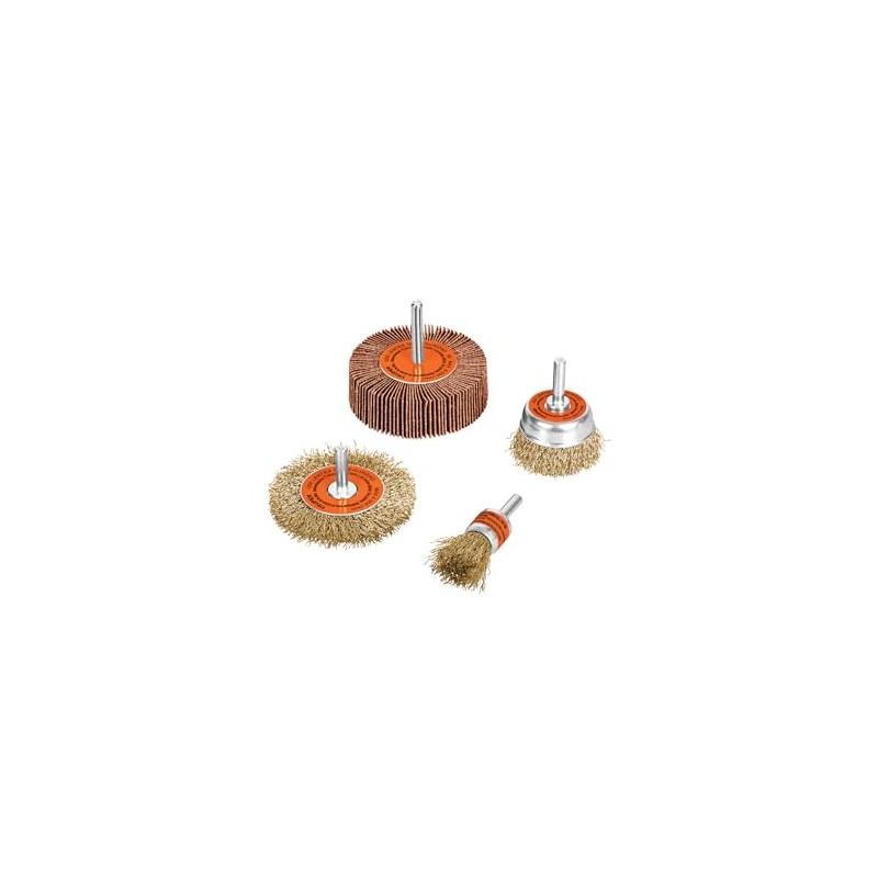 Truper JCA-4P, Juego de cardas, 4 piezas