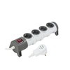 Schuko Power Strip with Switch and Plug with Surge Protection