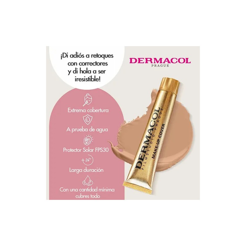 Dermacol Maquillaje Alta Cobertura Original Hipoalergénico