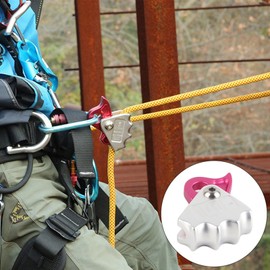 Rope Stopper, Rope Grab, Aluminum Alloy, Rock Climbing, Rescue Work, High Altitude Work, High Strength, Drop Prevention, Protection Device, Max Tensile Strength 15KN
