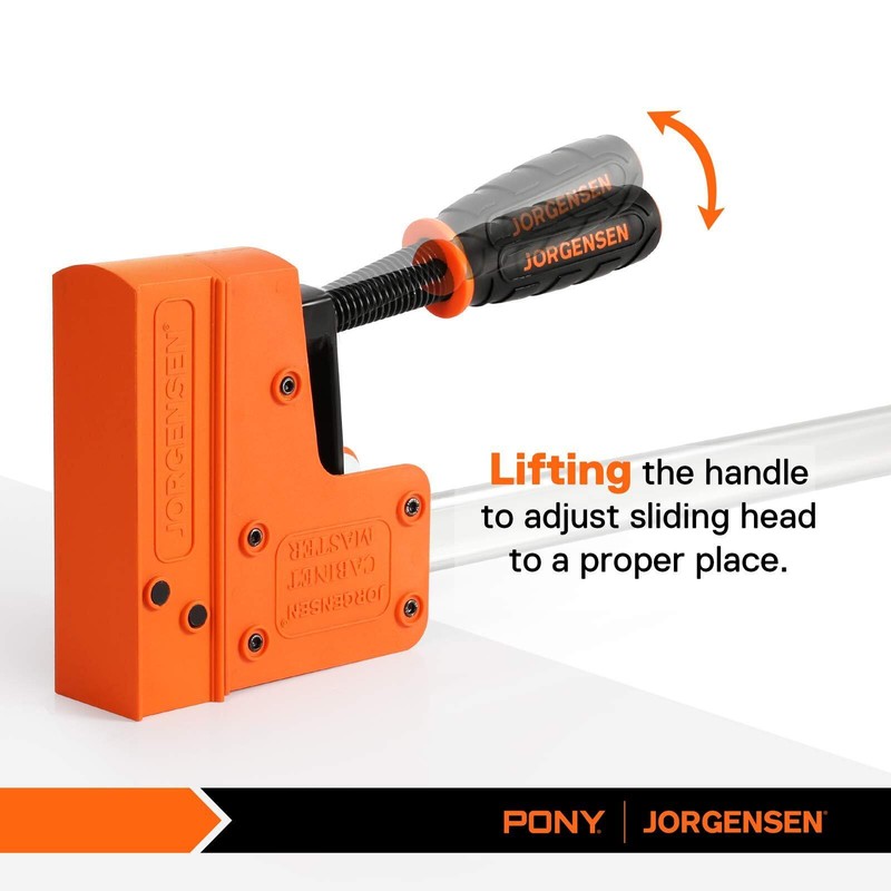 Jorgensen 48" Bar Clamp Set 2-pack 90° Cabinet Master Parallel