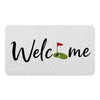 Golf Welcome Door Mat Outdoor 17x30 Inch, Golfer Gifts for