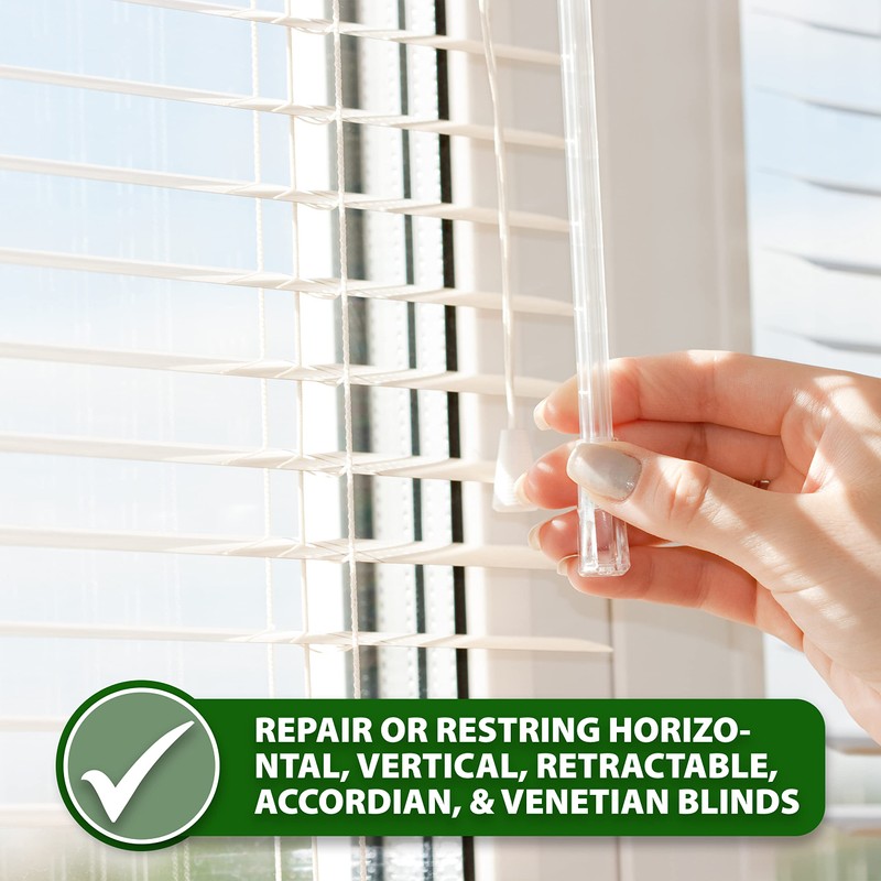 Mandala Crafts 2mm Tan Blind Strings Lift Shade Cord -