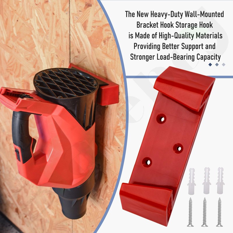 Wall Mount for Milwaukee M18 Blower 3017-20 & 3017-21 Leaf