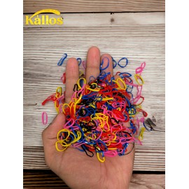 Kàllos 500 Pack No-Damage Hair Bands, Stylish Rubber Bands, Hair Accessories for Girls - Embrace Effortless Style with Elastic Ties. (Multi)
